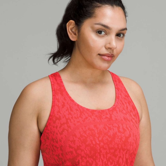 Lululemon Swiftly Tech Racerback 2.0 - Covered Camo Red Rock / Flare - Sz 6 - Picture 2 of 7